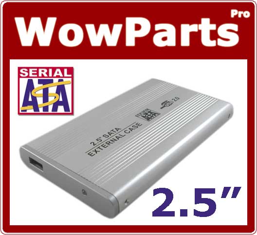 USB 2.0 External Enclosure for 2.5 SATA Serial ATA HDD