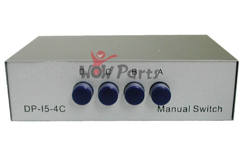 Way 4 Port VGA LCD Monitor Switch 4 to 1 Selector Box  