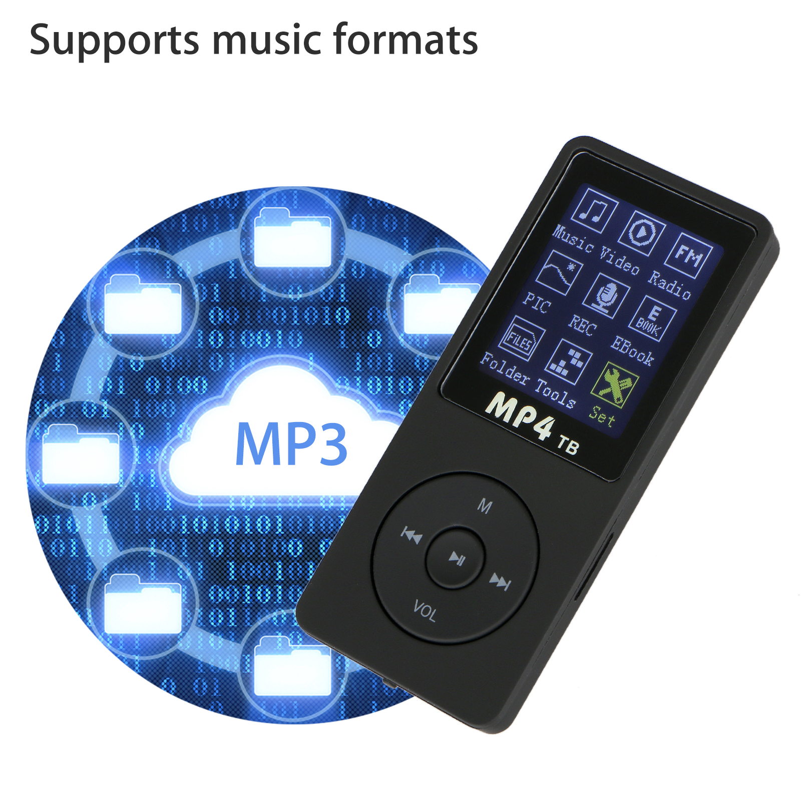 mini digital portable music mp34 player