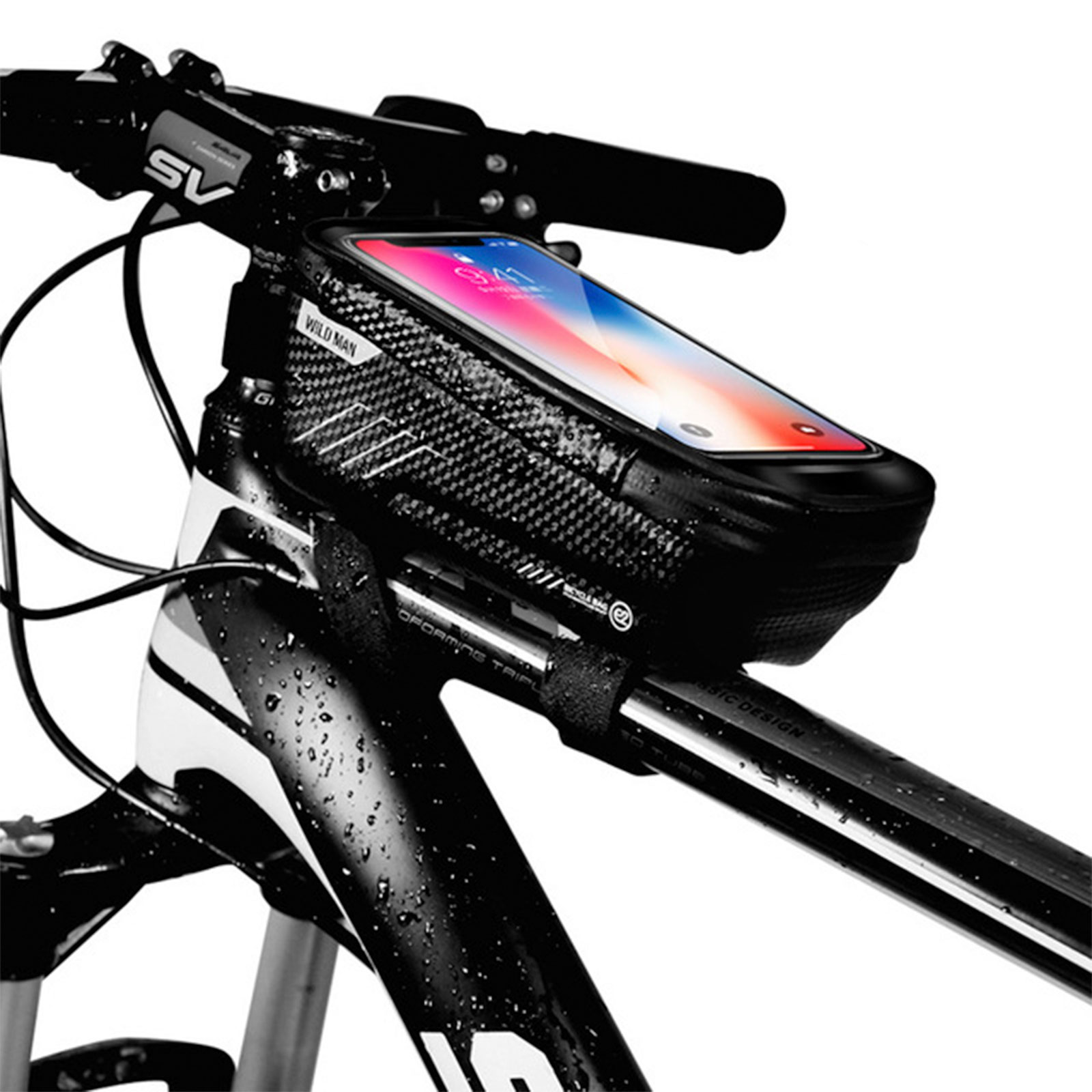 Waterproof Bike Cycling Handlebar Mount Holder Front Bag Cell Phone Holder Case