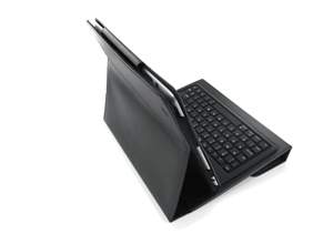 Wireless Bluetooth Keyboard Leather Case for iPad 1/2  